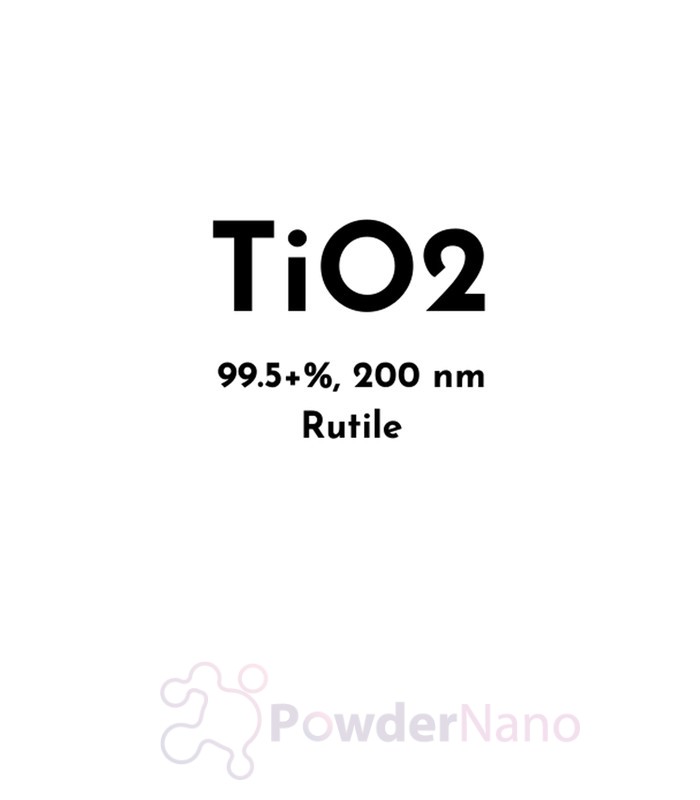 Titanium Dioxide (TiO2) Nanopowder/Nanoparticles, Rutile:99.5+%, Size: 200  nm - Nano Powder Online Buy