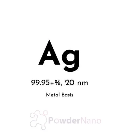 Silver (Ag) Nanopowder/Nanoparticles, Purity: 99.95+%, Size: 20 nm, metal basis