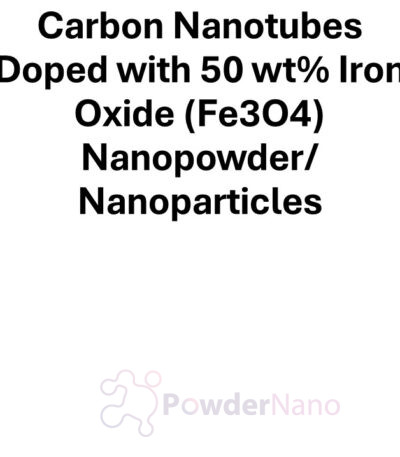 Carbon Nanotubes Doped with 50 wt% Iron Oxide (Fe3O4) Nanopowder/Nanoparticles